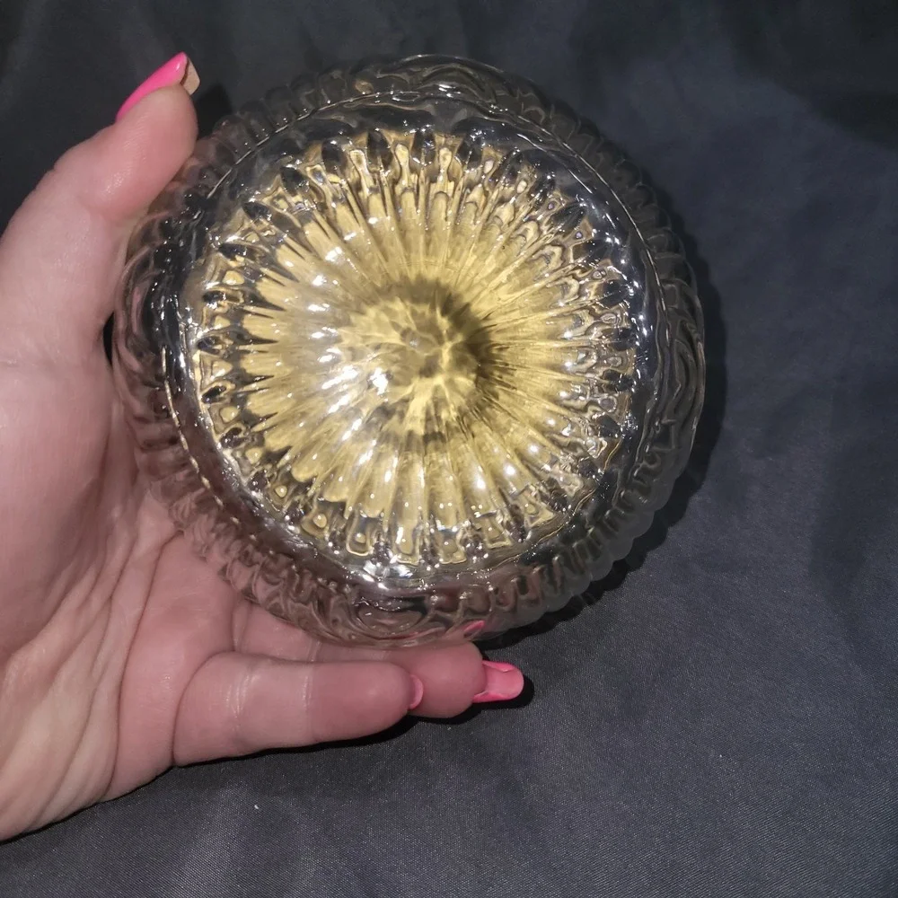 Vintage Vanity Glass Powder Jar